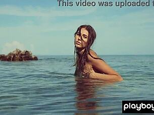 Does Shy Teen Katrine Pirs Strip Out of Bikini?