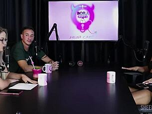 Beautiful tattooed black woman in casting