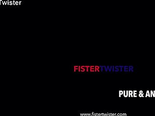 Does this hot blonde get her pussy fisted by a brunette?