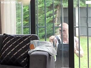 She stays home alone and connects with a young gardener outdoors