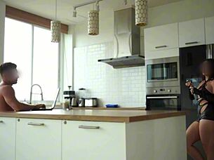 stepsister shaking her juicy ass in cowgirl, getting fucked hard for a real orgasm with those big boobs bouncing