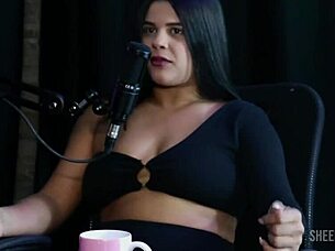 Beautiful tattooed black woman in casting