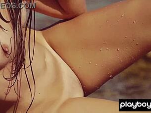 Does Shy Teen Katrine Pirs Strip Out of Bikini?