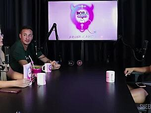 Beautiful tattooed black woman in casting