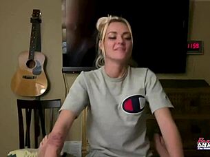 How does petite inked Sassy finger her juicy slit so well?