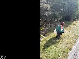 Trashy Kiwi Milf Pisses On Roadside – Dare Watch?