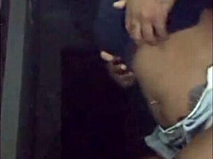 Why does this ebony milf next door tease with flashes?