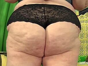 Kitty Nation, the hefty plumper, uses toys on her big natural tits and ass to reach intense orgasm