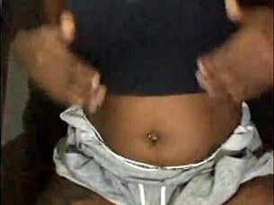 Why does this ebony milf next door tease with flashes?