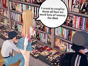 Ugly bastard drives Marin crazy with huge cock in blowbang bukkake