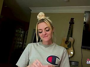 How does petite inked Sassy finger her juicy slit so well?