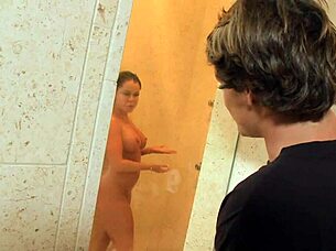 Nikki Delano in heels and stockings masturbates before assfucking