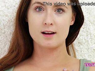 Super Hot Teen in Lesbian POV on Sofa