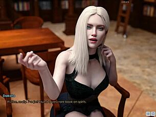 In lust academy 274, the cute fat curvy character in 3d outfit explores seductive scenarios and playful interactions.