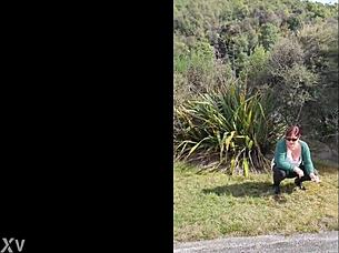 Trashy Kiwi Milf Pisses On Roadside – Dare Watch?