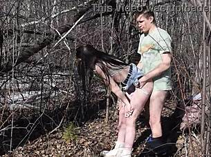 Caught her in the forest, 'Want rough fucking?'