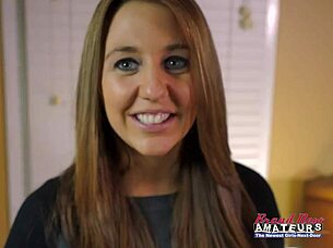 Petite Busty Brunette Autum Finger Fucks Her Pussy And Deepthroats A Cock