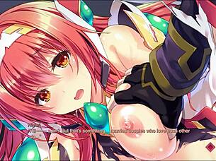 Hiyori's emotional scene in yamizome liberator hentai