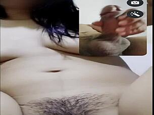 2025 filipina girl locks door for video call sex in bedroom pov