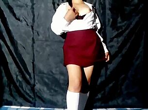 The Mexican Schoolgirl Got Horny And Masturbated For Her Favorite Teacher After School?