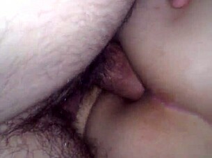 Fucking my wife's ass hard.