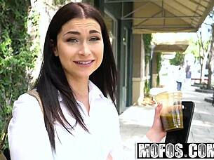 Pilates instructor fucks in alley! Levi Cash and Jennifer Jacobs!