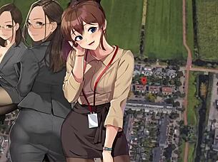 the office lady at work