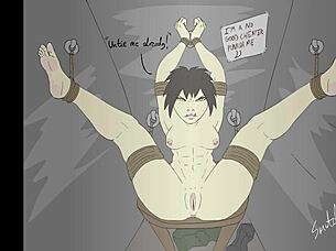 Bound Cheater Gets Bondage Punishment In Fantasy Cartoon