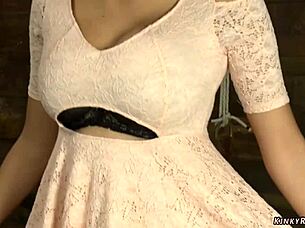 natural busty serena ali masturbates with vibrator then squirts on machine