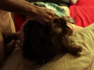 White Amateur Slut in Satin Thong Gets Spanked