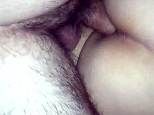 Fucking my wife's ass hard.