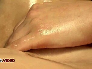 Yukina Mori Oils Her Big Tits And Rubs Clit