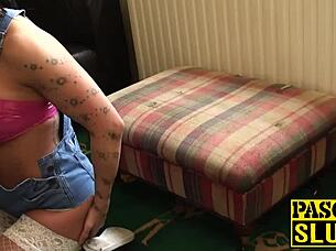 the story of a european sub in white fishnet stockings during a rough reality session