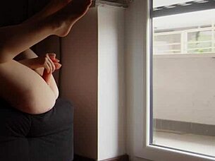 I show my neighbors my solo masturbation routine with squirting closeup.