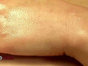 Yukina Mori Oils Her Big Tits And Rubs Clit