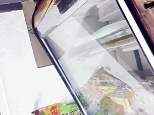 spying upskirt under skirt in store