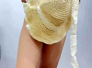 unboxing this teen's tight pussy outdoors 😍