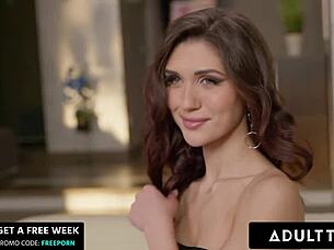 Adult Time - Russian Baddie Jadilica Uses Toy To Stretch Her Tight Asshole For First Time Anal Play