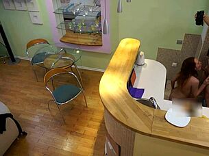 slutty step daughter candy red gets homemade sex with father in law