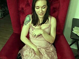 nasty brunette sinn sage strips her lingerie and sucks a dick