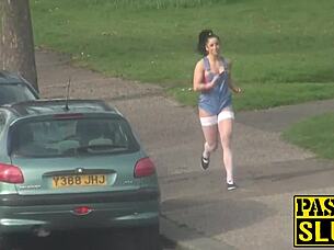 the story of a european sub in white fishnet stockings during a rough reality session