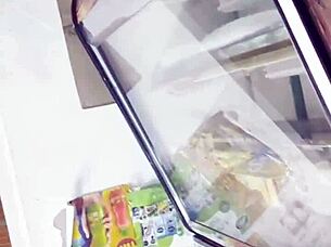 spying upskirt under skirt in store