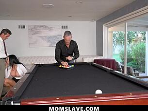 European Milf Personal Assistant with Big Boobs and Ass Lets Bosses Fuck Her in Doggy Style for Freeuse - Momslave