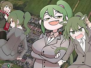 the office lady at work