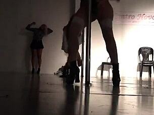 Doctorita Argenta feels excited doing pole dance in hospital.