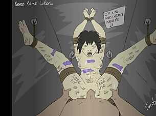 Bound Cheater Gets Bondage Punishment In Fantasy Cartoon