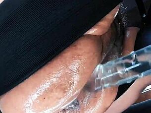 My cunt pig wrecked my new cam while punishing my big wolf pussy hard