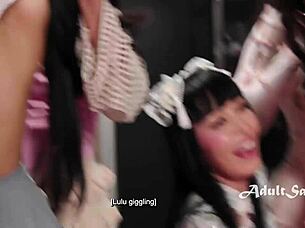 Watch Lulu Chu get fisted and facesat by seven Asian sluts!