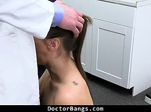 Shy nurse preps teen for doctor checkup