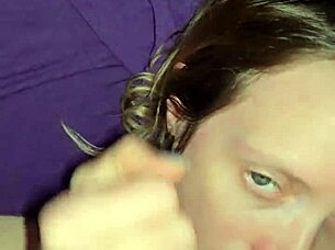 Milf Gets Facial After Face Fucking And Ball Licking